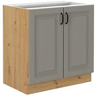 Küchenschrank Stilo claygrey/artisan 80D 2F BB