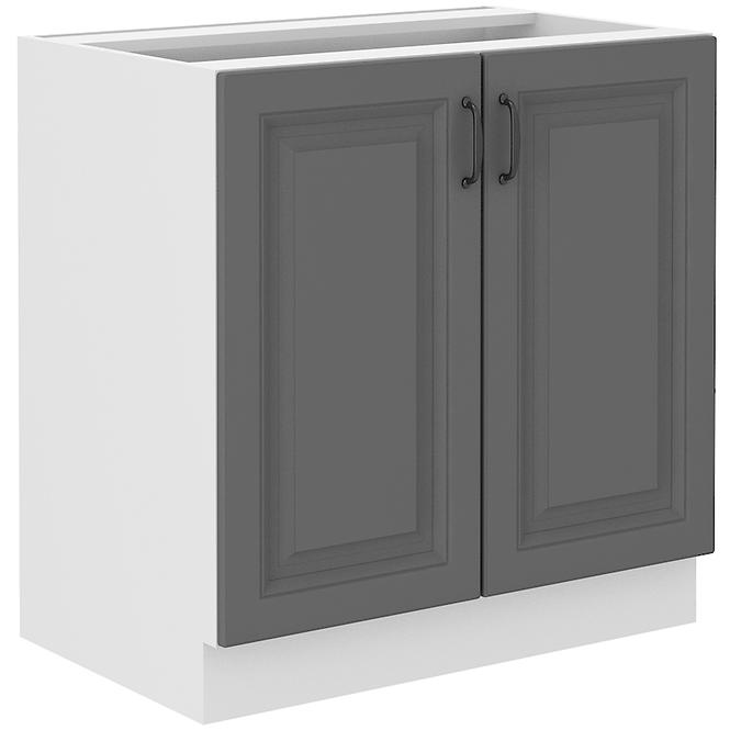 Küchenschrank Stilo dustgrey/weiß 80D 2F BB