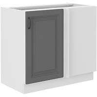 Küchenschrank Stilo dustgrey/weiß 105 ND 1F BB