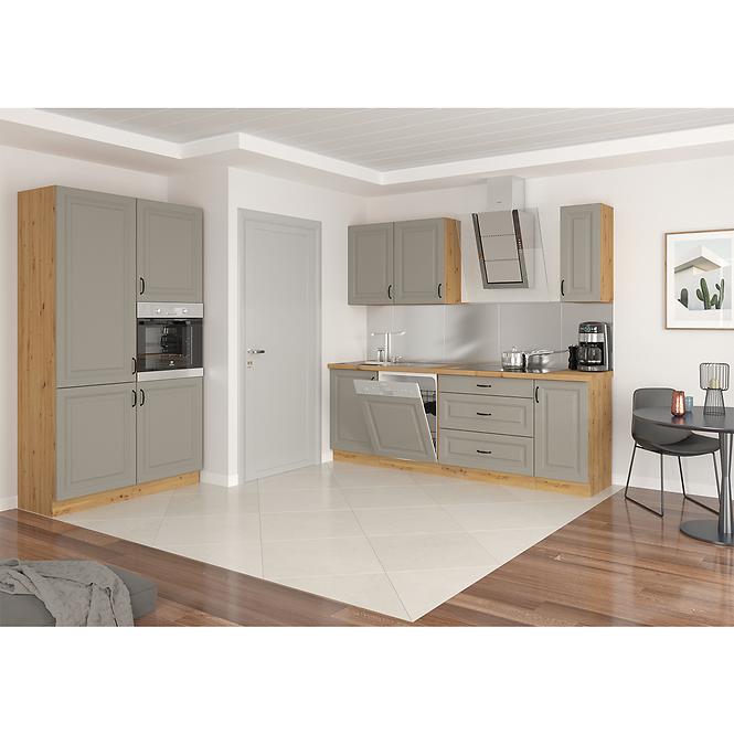 Türen für Einbauspülmaschine Küchenschrank Stilo claygrey/artisan 713x446