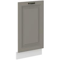 Türen für Einbauspülmaschine Küchenschrank Stilo claygrey/weiß 713x446