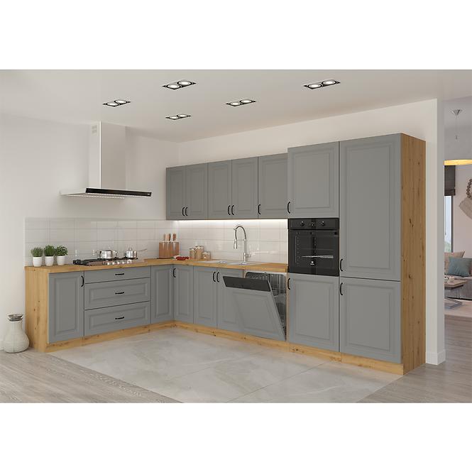 Türen für Einbauspülmaschine Küchenschrank Stilo dustgrey/artisan 713x596