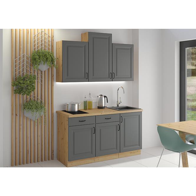 Türen für Einbauspülmaschine Küchenschrank Stilo dustgrey/artisan 713x596