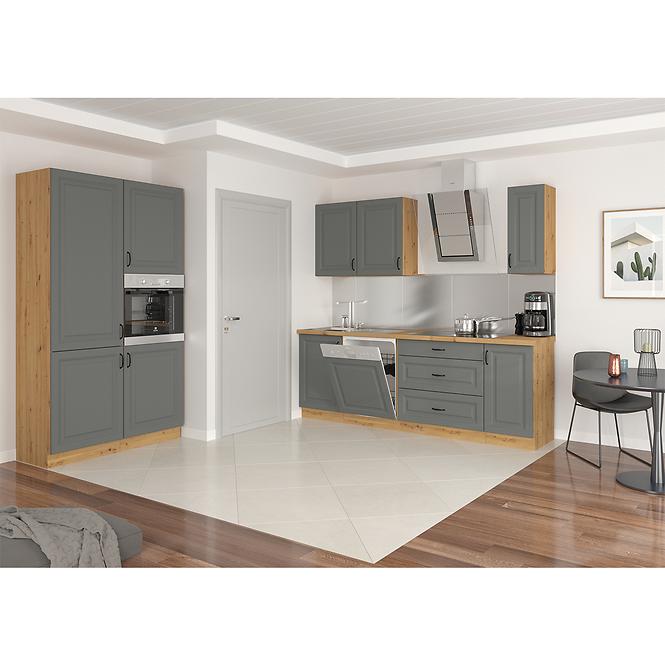 Türen für Einbauspülmaschine Küchenschrank Stilo dustgrey/artisan 713x596