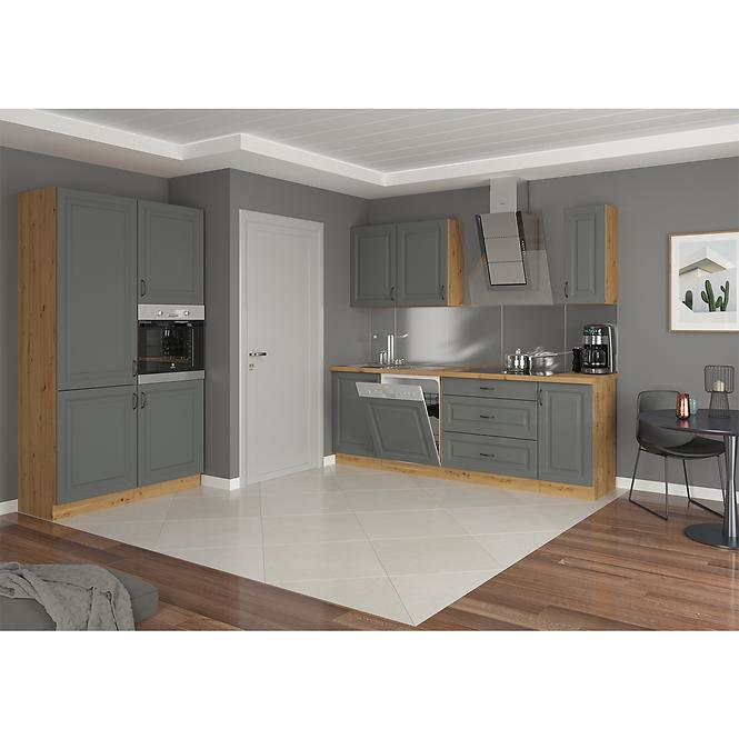 Türen für Einbauspülmaschine Küchenschrank Stilo dustgrey/artisan 713x596