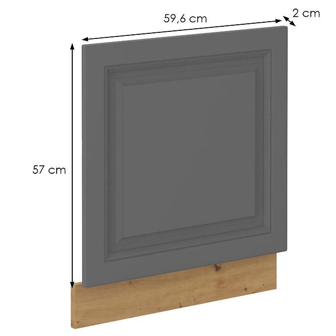 Türen für Einbauspülmaschine Küchenschrank Stilo dustgrey/artisan 570x596