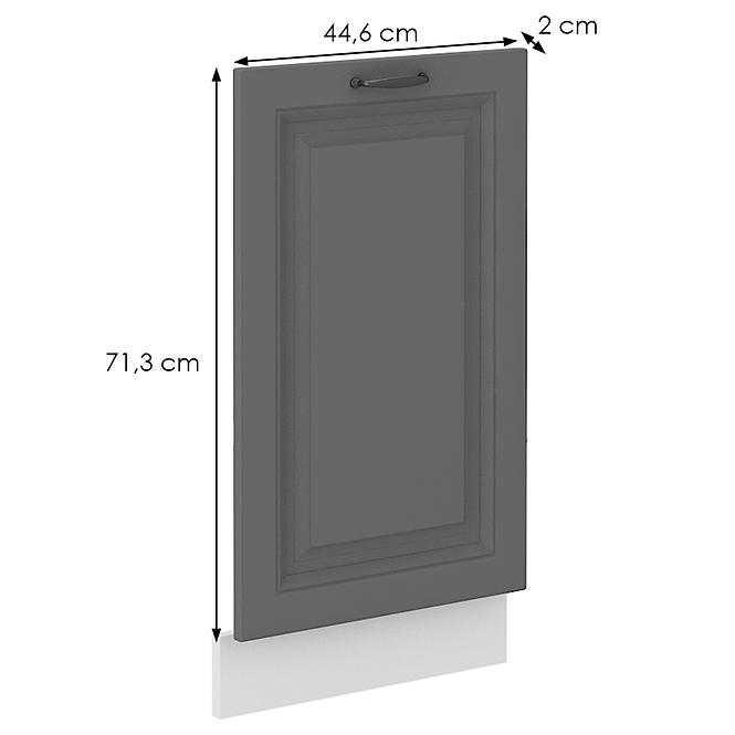 Türen für Einbauspülmaschine Küchenschrank Stilo dustgrey/weiß 713x446