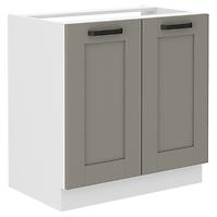 Küchenschrank Luna claygrey/weiß 80ZL 2F BB