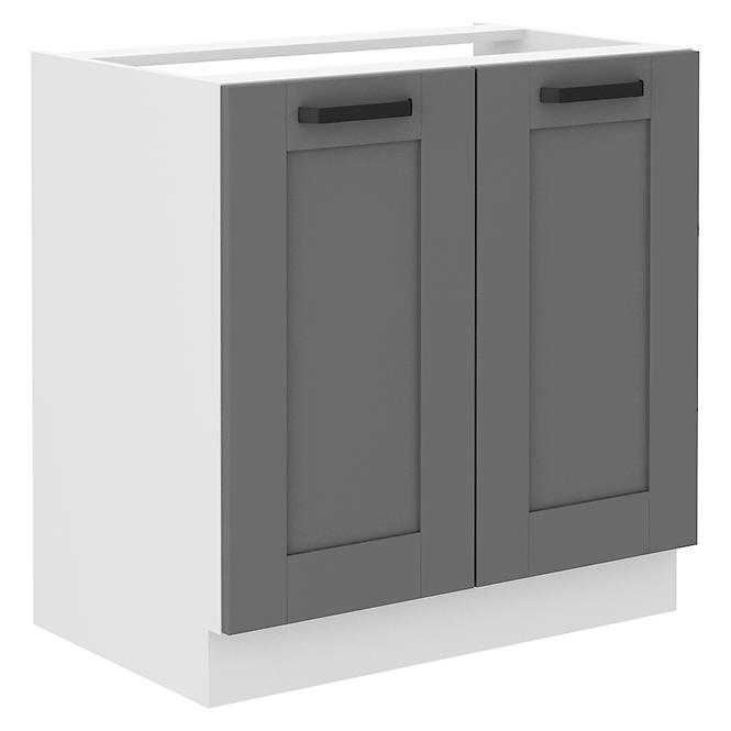 Küchenschrank Luna dustgrey/weiß 80ZL 2F BB