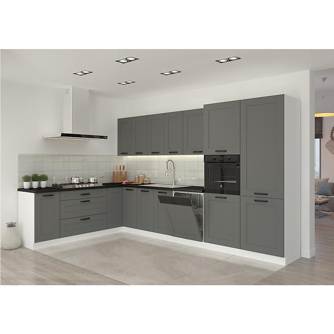 Küchenschrank Luna dustgrey/weiß 80ZL 2F BB