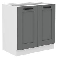 Küchenschrank Luna dustgrey/weiß 80D 2F BB