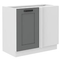 Küchenschrank Luna dustgrey/weiß 105 ND 1F BB