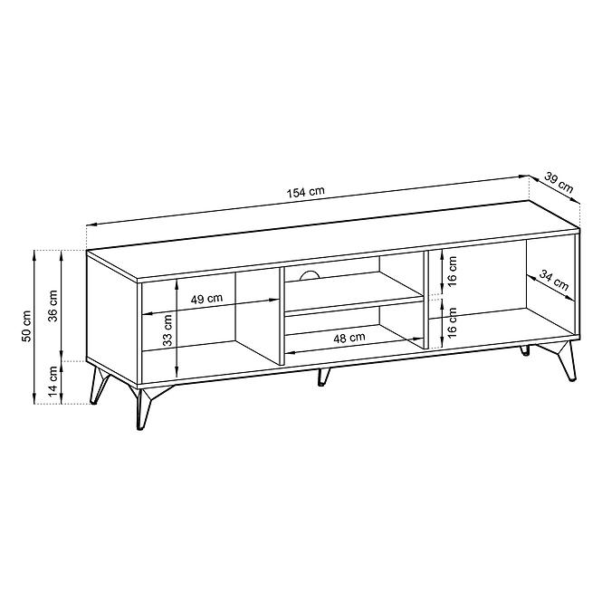 RTV Diamond RTV154 Eiche Evoke/Schwarz