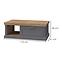 Couchtisch Tara KLS graphite/pacific walnut,2