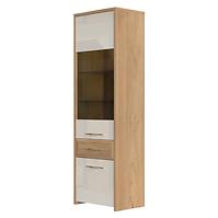 Vitrine Gala V61-2KS1F/GL pacific walnut/beige