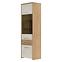 Vitrine Gala V61-2KS1F/GL pacific walnut/beige