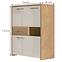 Vitrine Gala V96-3KS1F/GL pacific walnut/beige,2