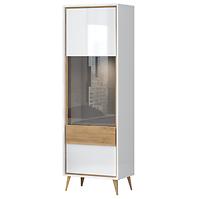 Vitrine Vida V1S pacific walnut/crystal white