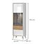 Vitrine Vida V1S pacific walnut/crystal white,2