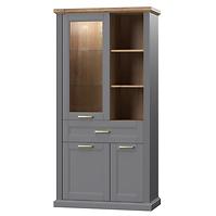 Vitrine Tara V3K1F graphite/pacific walnut