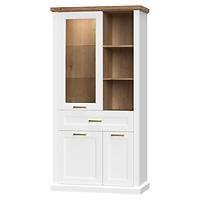 Vitrine Tara V3K1F white/pacific walnut