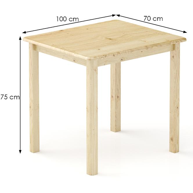 Tisch kiefer ST104-100x75x70 rohe