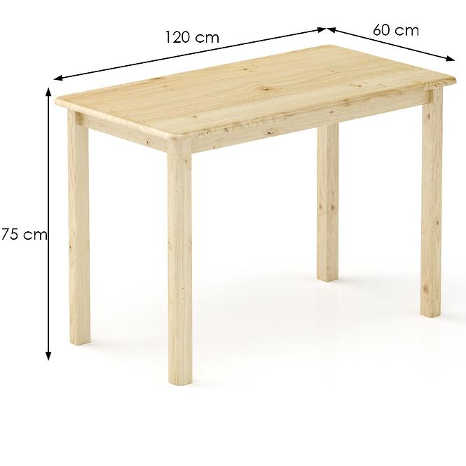 Tisch kiefer ST104-120x75x60 natürliche