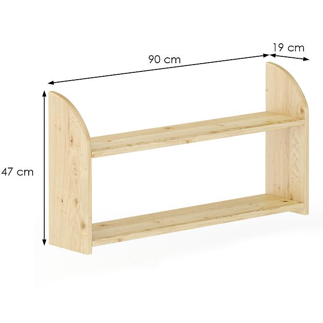 Regal kiefer PK110-90x47x19 natürliche