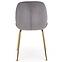 Stuhl K381 Stoff velvet/Chrom Grau/Gold,3