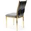 Stuhl K436 Stoff velvet/Chrom Grau/Gold,5