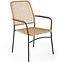 Stuhl K457 Rattan/Metall Natural/Schwarz