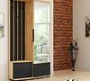 Garderobe Loft craft Gold/schwarz/Polsterung