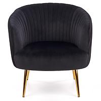 Sessel Crown schwarz/gold