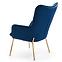 Sessel Castel 2 dunkelblau/gold,4