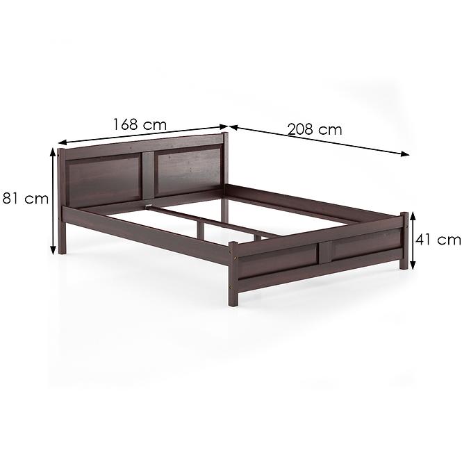 Bett kiefernholz LK104–160x200 nuss