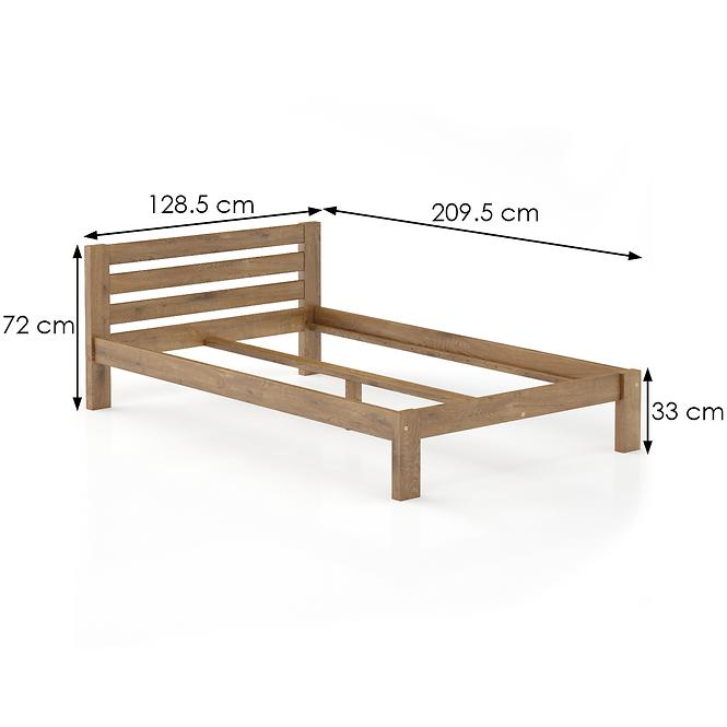 Bett kiefernholz LK105–120x200 Eiche