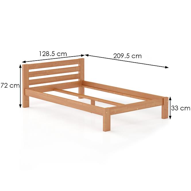 Bett kiefernholz LK105–120x200 Erle