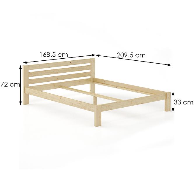 Bett kiefernholz LK105–160x200 natürlich