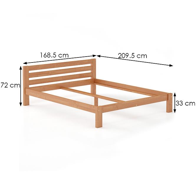 Bett kiefernholz LK105–160x200 Erle