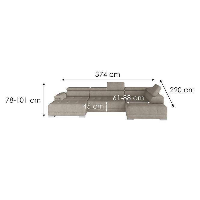 Ecksofa Campo XL Prawy Crown 2