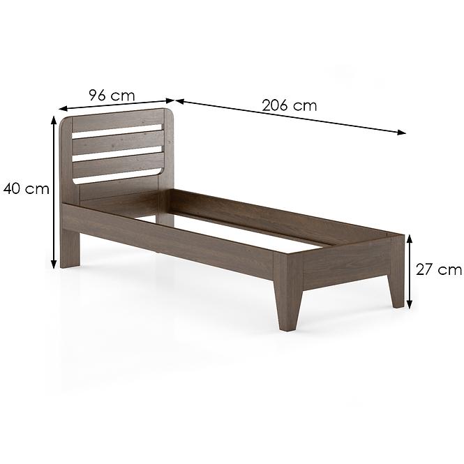 Bett Buche Lk189–90x200 Nuss