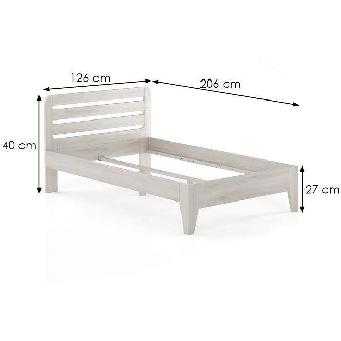 Bett Buche Lk189–120x200 grey