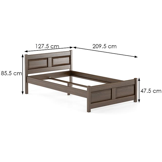 Bett Buche Lk109–120x200 Nuss