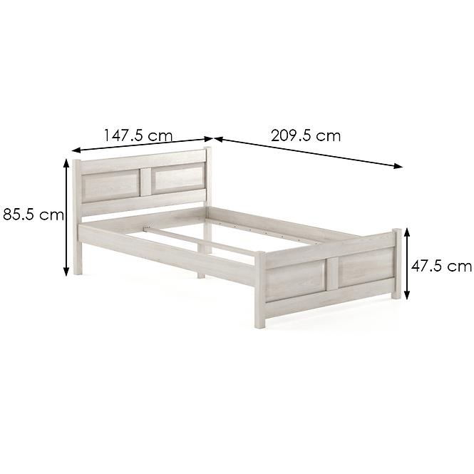 Bett Buche Lk109–140x200 grey