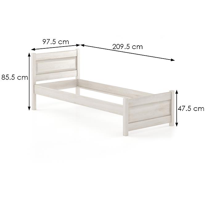 Bett Buche Lk120–90x200 gebleicht