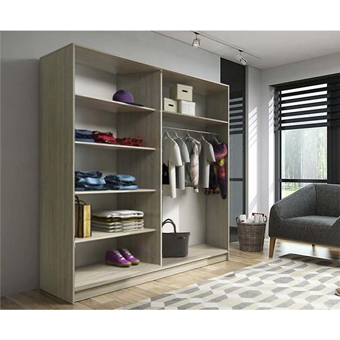 Schrank Edyta 200cm Eiche Sonoma