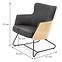 Sessel Chillout Aschgrau/eiche/schwarz,7