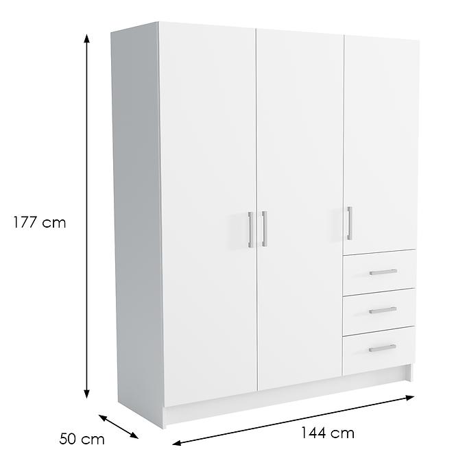 Schrank Pino 4 Weiß