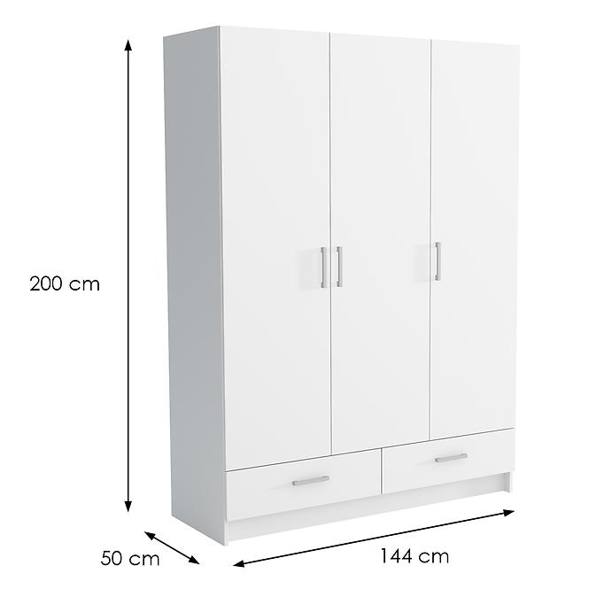 Schrank Pino 5 Weiß