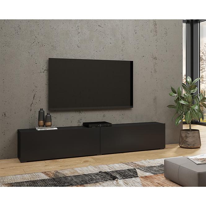 Kommode Tv Ava 2KL 40  Schwarz/Schwarz